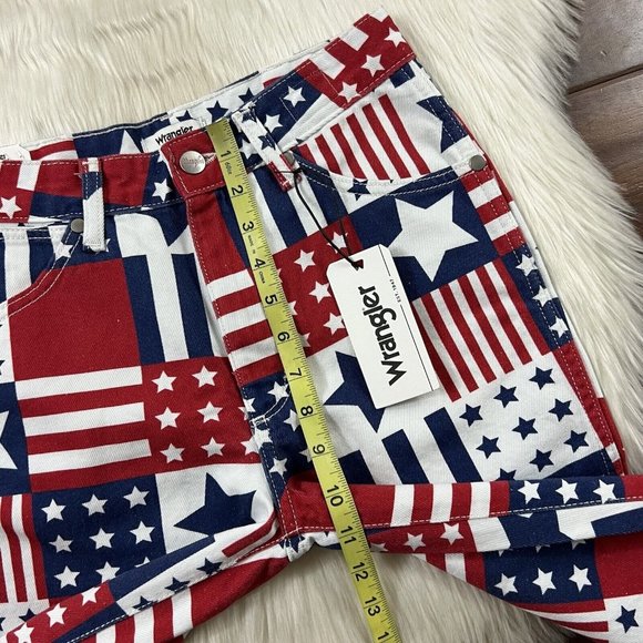 Wrangler Size 25 Star Stripe Patriotic Westward 626 Boot Cut Denim Jeans - Picture 4 of 10